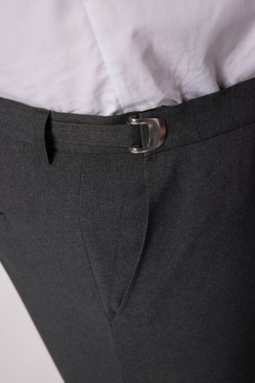 Men+ 065 Porto Hlače za obleko Siva - Obleke - Velike številke oblek za moške