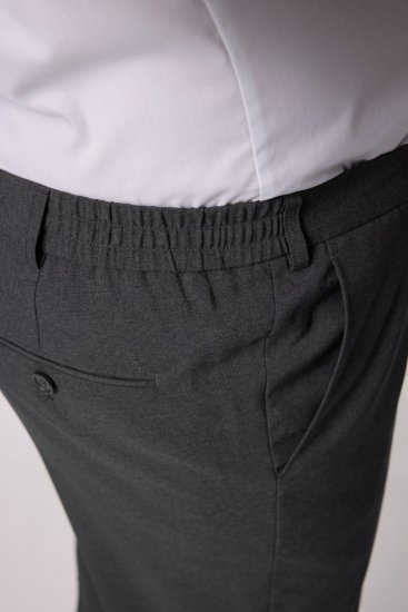 Men+ 066 Porto Hlače za obleko bellyfit Siva - Obleke - Velike številke oblek za moške