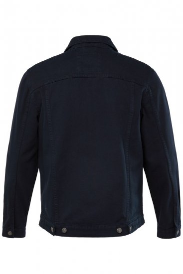 Men+ 446 Jeans jakna z naprsnimi žepi Temno modra - Jakne - Moške bunde za Močnejše Postave