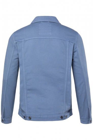 Men+ 446 Jeans jakna z naprsnimi žepi Denim modra - Jakne - Moške bunde za Močnejše Postave