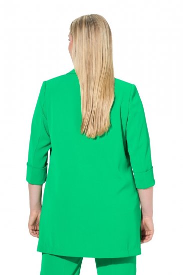 Ulla Popken 836165 Dolg suknjič s 3/4 rokavi Zelena - Blazer - Blazerji v velikih velikostih za ženske