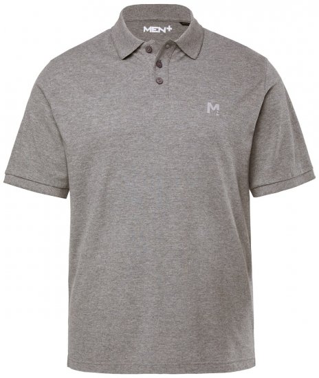 Men+ 256 Polo majica Siva - Polo majice - Moške Polo Majice za Močnejše Postave