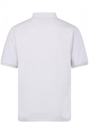 Men+ 256 Polo majica Bela - Polo majice - Moške Polo Majice za Močnejše Postave