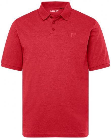 Men+ 256 Polo majica Rdeča - Polo majice - Moške Polo Majice za Močnejše Postave