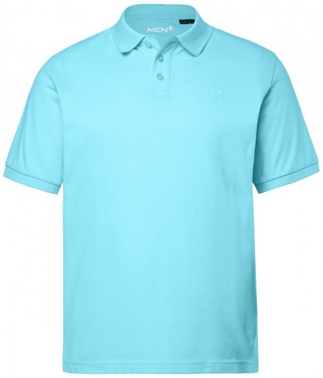 Men+ 256 Polo majica Svetlo turkizna - Polo majice - Moške Polo Majice za Močnejše Postave