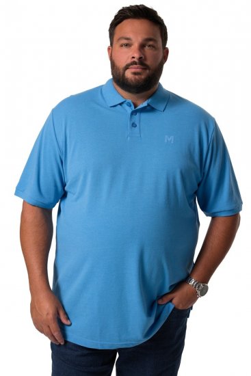 Men+ 256 Polo majica Nebesno modra - Polo majice - Moške Polo Majice za Močnejše Postave