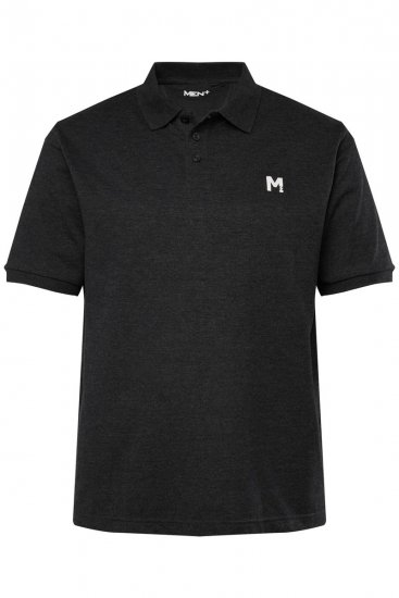 Men+ 258 Polo majica Črna 2 kosa - Polo majice - Moške Polo Majice za Močnejše Postave