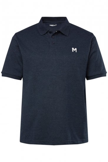 Men+ 258 Polo majica Temno modra 2 kosa - Polo majice - Moške Polo Majice za Močnejše Postave