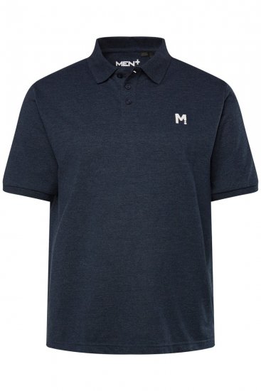 Men+ 258 Polo majica Temno modra 2 kosa - Polo majice - Moške Polo Majice za Močnejše Postave