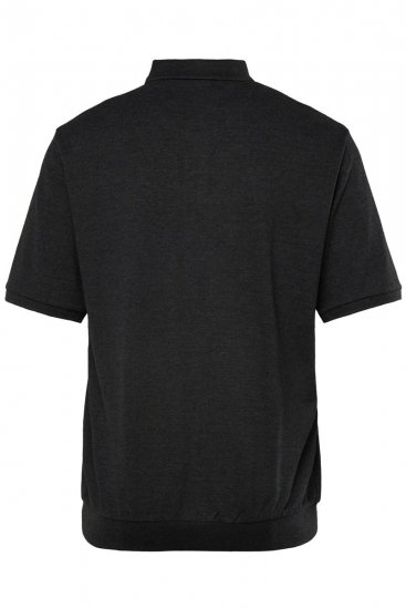Men+ 264 Polo majica bellyfit Črna - Polo majice - Moške Polo Majice za Močnejše Postave