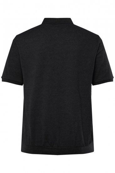 Men+ 266 Polo majica bellyfit Črna 2 kosa - Polo majice - Moške Polo Majice za Močnejše Postave