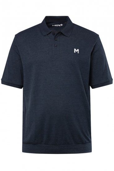 Men+ 266 Polo majica bellyfit Temno modra 2 kosa - Polo majice - Moške Polo Majice za Močnejše Postave