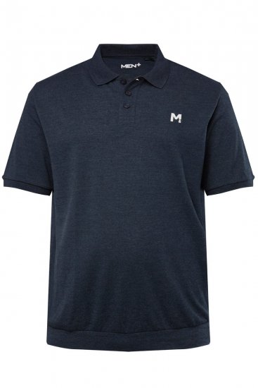 Men+ 266 Polo majica bellyfit Temno modra 2 kosa - Polo majice - Moške Polo Majice za Močnejše Postave