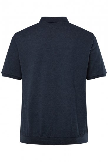 Men+ 266 Polo majica bellyfit Temno modra 2 kosa - Polo majice - Moške Polo Majice za Močnejše Postave
