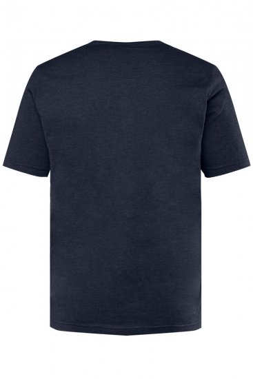 Men+ 365 Majica Henley Temno modra - Kratke Majice - Moške kratke majice za močnejše postave