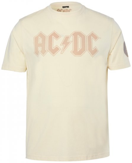 JP1880 836411 AC/DC Classic Logo Majica Peščeno siva - Majice z glasbenimi skupinami - Band majice z glasbenimi motivi
