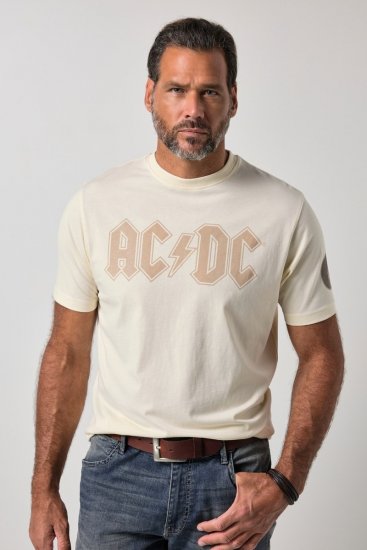 JP1880 836411 AC/DC Classic Logo Majica Peščeno siva - Majice z glasbenimi skupinami - Band majice z glasbenimi motivi