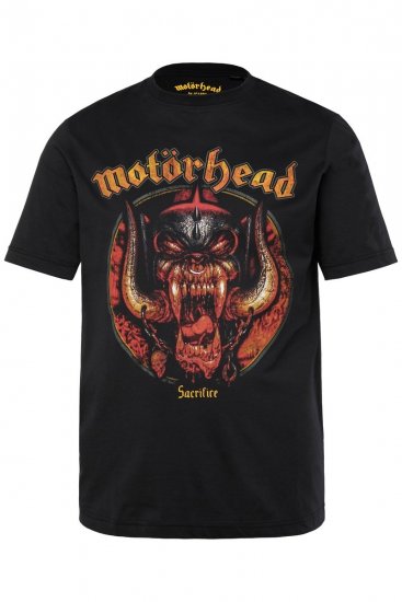 JP1880 Motörhead Sacrifice Band T-Shirt Black - Kratke Majice - Moške kratke majice za močnejše postave