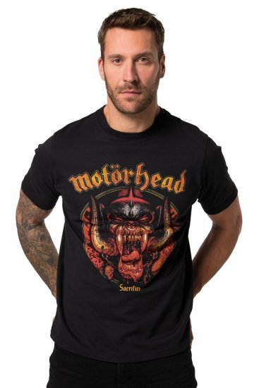 JP1880 Motörhead Sacrifice Band T-Shirt Black - Kratke Majice - Moške kratke majice za močnejše postave