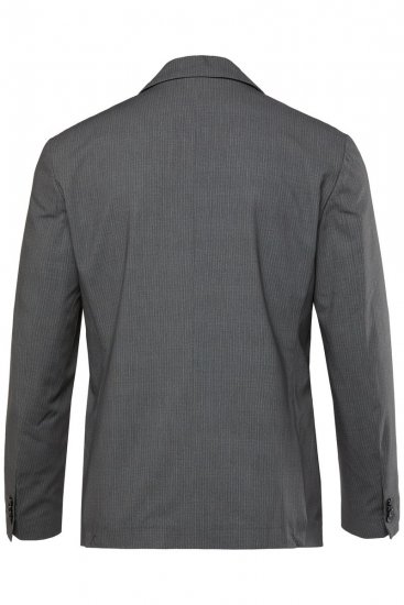 JP1880 Rimini Flexnamic Črtast jersey suknjič Temno siva - Obleke - Velike številke oblek za moške