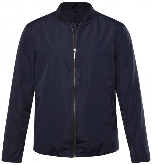 Men+ 823 Ultralahka bomber jakna bellyfit Temno modra - Jakne - Moške bunde za Močnejše Postave
