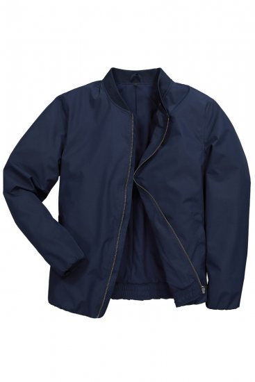 Men+ 823 Ultralahka bomber jakna bellyfit Temno modra - Jakne - Moške bunde za Močnejše Postave