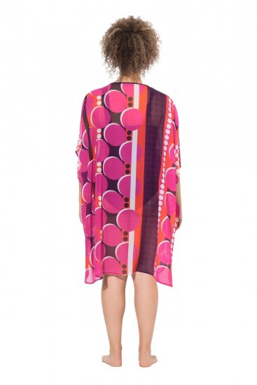 Ulla Popken 836864 Obleka Roza - Kaftani - 