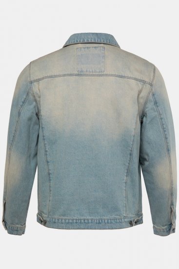 STHUGE 837222 Jeans jakna z naprsnimi žepi Svetlo modra - Jakne - Moške bunde za Močnejše Postave
