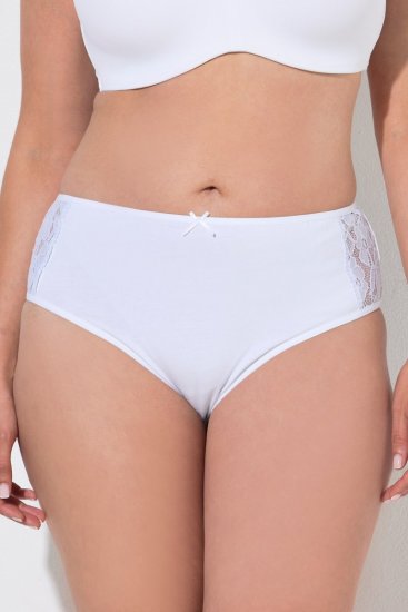 Ulla Popken 837353 Spodnjice s čipko 3 kosa Bež - Spodnjice - 