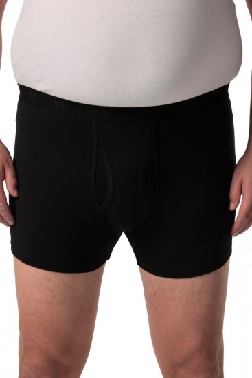 Men+ 678 Boksarice bellyfit FLEXLASTIC® Črna 2 kosa - Spodnje perilo & kopalne hlače - Moško Spodnje Perilo za močnejše postave