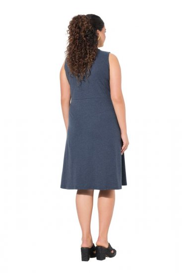 Ulla Popken 837874 Obleka iz jerseyja brez rokavov Temno modra - Obleke iz jerseyja - 