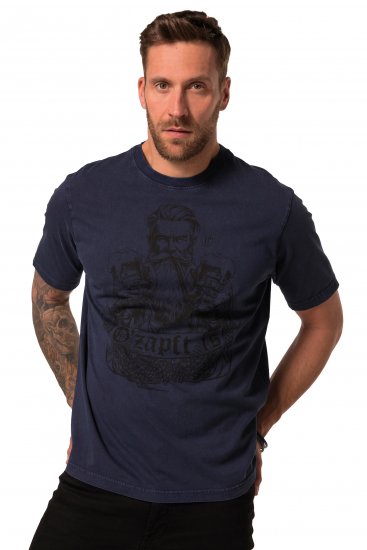 JP1880 O’zapft is! Design Vintage Look T-Shirt Navy Blue - Kratke Majice - Moške kratke majice za močnejše postave