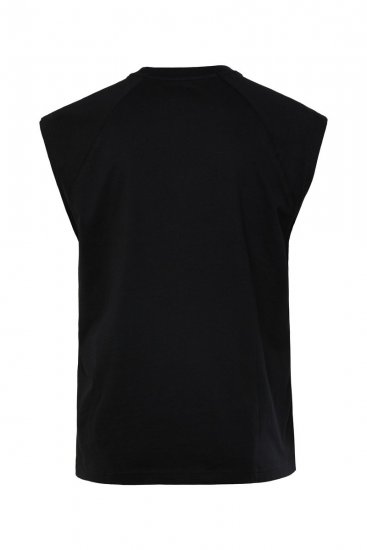 JP1880 AC/DC Classic Logo Band Tank Top Black - Kratke Majice - Moške kratke majice za močnejše postave