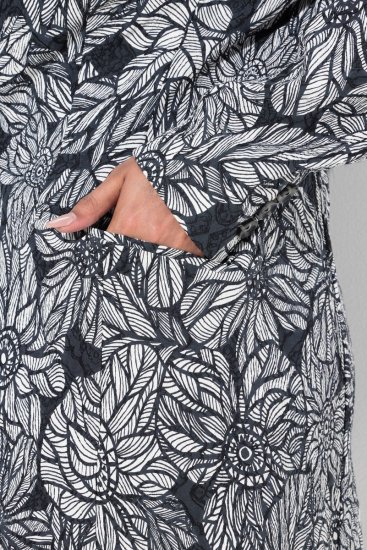 Ulla Popken 838656 Cvetličen suknjič Bela - Blazer - Blazerji v velikih velikostih za ženske