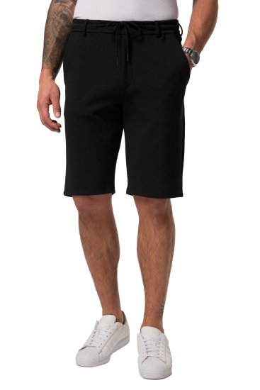 JP1880 Jersey Bermuda Chino Shorts Flexnamic Black - Kratke hlače - Moške Kratke Hlače za Močnejše Postave