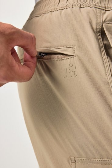 JAY-PI Cargo Pants Ribstop FLEXNAMIC® Beige - Kavbojke & hlače - Moške Kavbojke in Hlače za Močnejše Postave