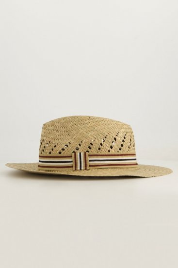 JP1880 Straw Hat Woven Yellow - Modni dodatki - Moški modni dodatki