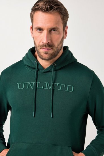 JAY-PI Hoodie UNLMTD Green - Puloverji & jopice - Moški Puloverji & Jopice za Močnejše Postave
