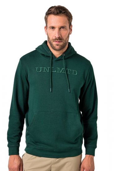 JAY-PI Hoodie UNLMTD Green - Puloverji & jopice - Moški Puloverji & Jopice za Močnejše Postave