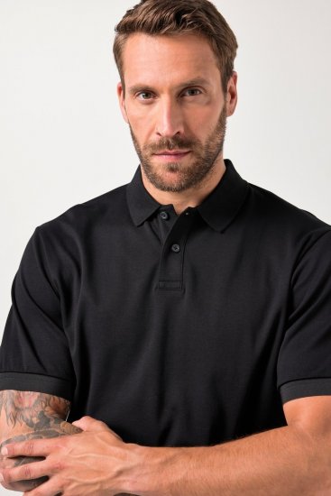 JAY-PI FLEXNAMIC® Poloshirt Black - Polo majice - Moške Polo Majice za Močnejše Postave
