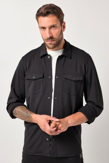 JAY-PI FLEXNAMIC® Sweat-Overshirt Black - Jakne - Moške bunde za Močnejše Postave
