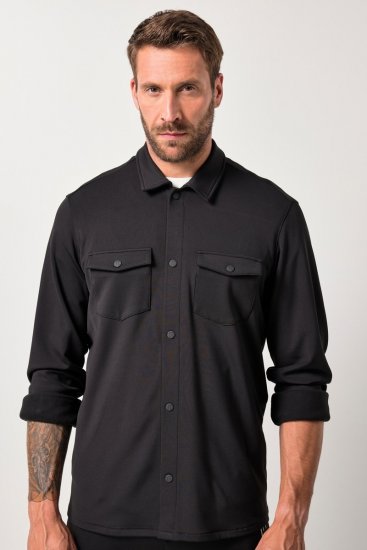 JAY-PI FLEXNAMIC® Sweat-Overshirt Black - Jakne - Moške bunde za Močnejše Postave