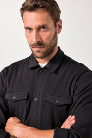 JAY-PI FLEXNAMIC® Sweat-Overshirt Black - Jakne - Moške bunde za Močnejše Postave