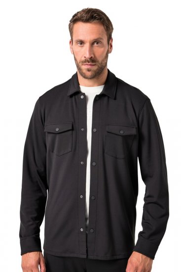 JAY-PI FLEXNAMIC® Sweat-Overshirt Black - Jakne - Moške bunde za Močnejše Postave