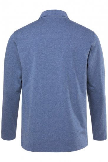 JAY-PI Quickdry Polo Long Sleeve Blue - Polo majice - Moške Polo Majice za Močnejše Postave