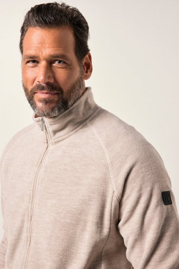 JP1880 Fleece Jacket Stand-up Collar Dusty Pink - Športna & zunanja oblačila - Moška Športna Oblačila za Močnejše postave