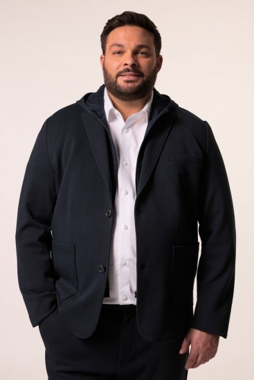 Men+ 205 Bilbao Flexlastic Jersey suknjič Temno modra - Obleke - Velike številke oblek za moške