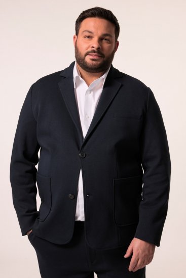 Men+ 205 Bilbao Flexlastic Jersey suknjič Temno modra - Obleke - Velike številke oblek za moške