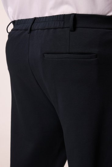 Men+ 207 Bilbao Flexlastic Jersey chino hlače Temno modra - Obleke - Velike številke oblek za moške
