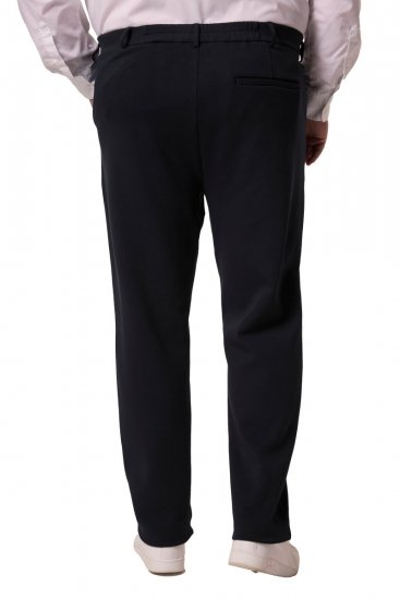 Men+ 207 Bilbao Flexlastic Jersey chino hlače Temno modra - Obleke - Velike številke oblek za moške